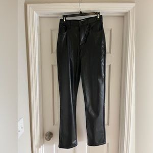 Abercrombie Curve Love Leather 90s Straight, size 27L
